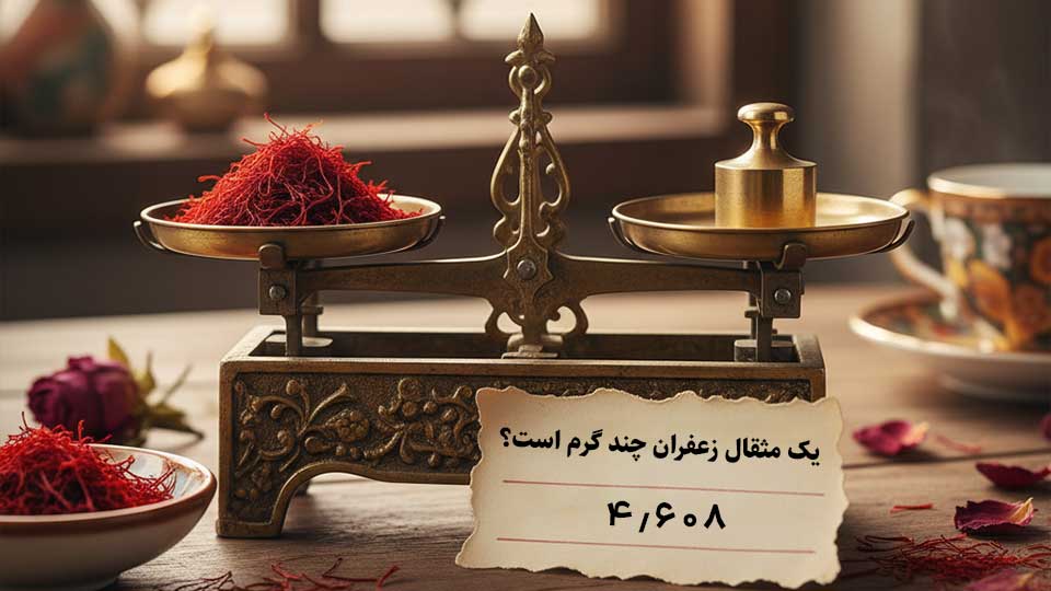 یک مثقال زعفران چند گرم است؟